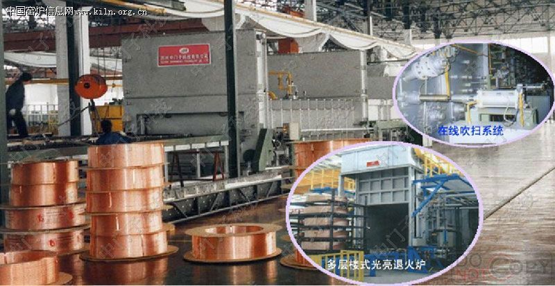 真空锁气管内吹扫辊底炉